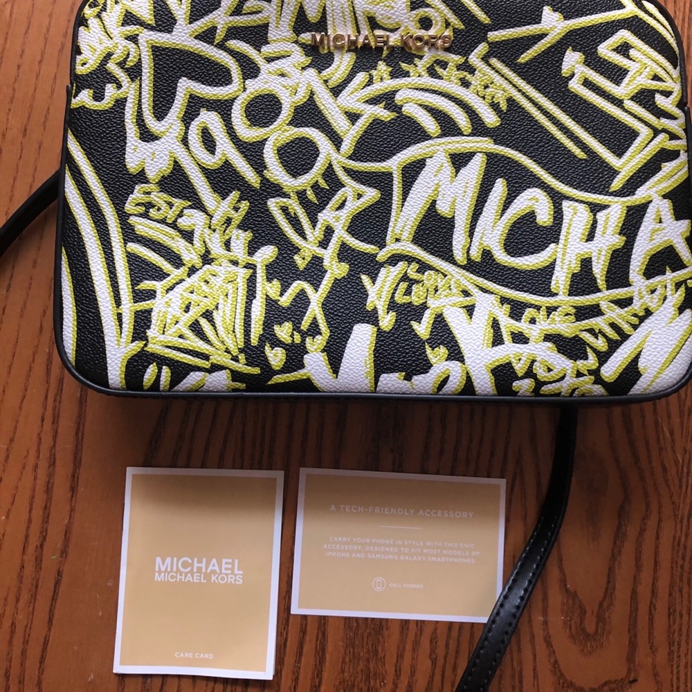 Michael kors graffiti crossbody